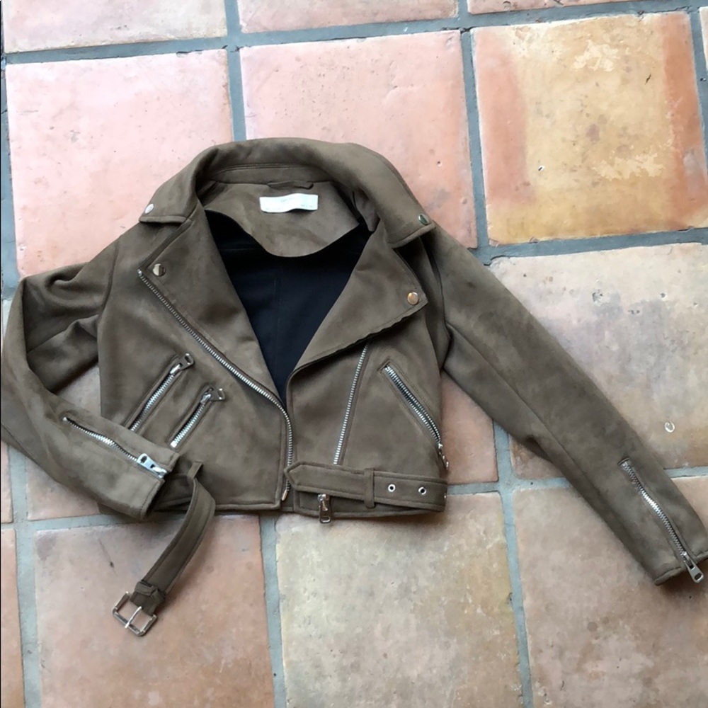 ZARA SUEDE MOTO JACKET